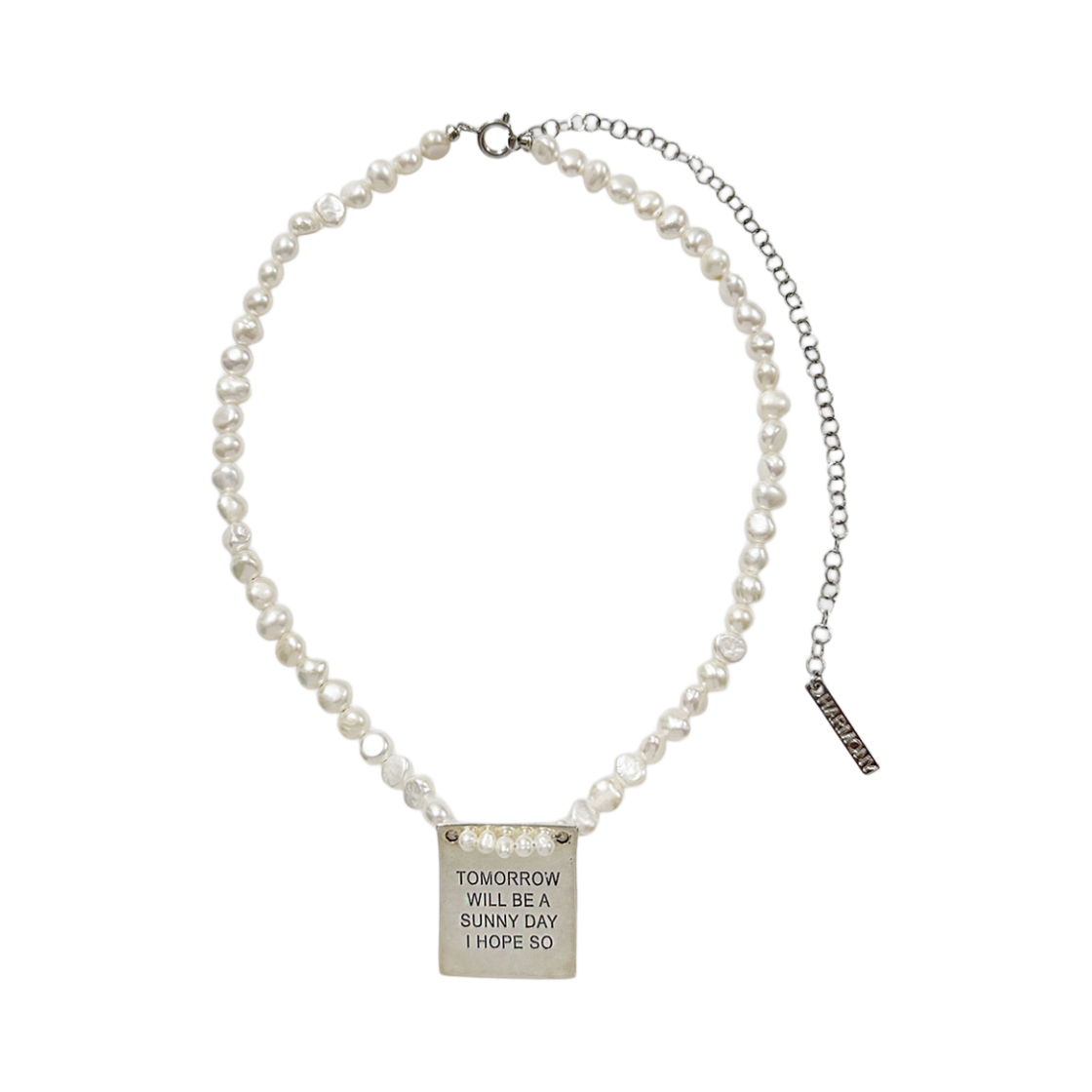 어거스트하모니 프레시워터 펄 피켓 네크리스(August Harmony Freshwater Pearl Picket Necklace)