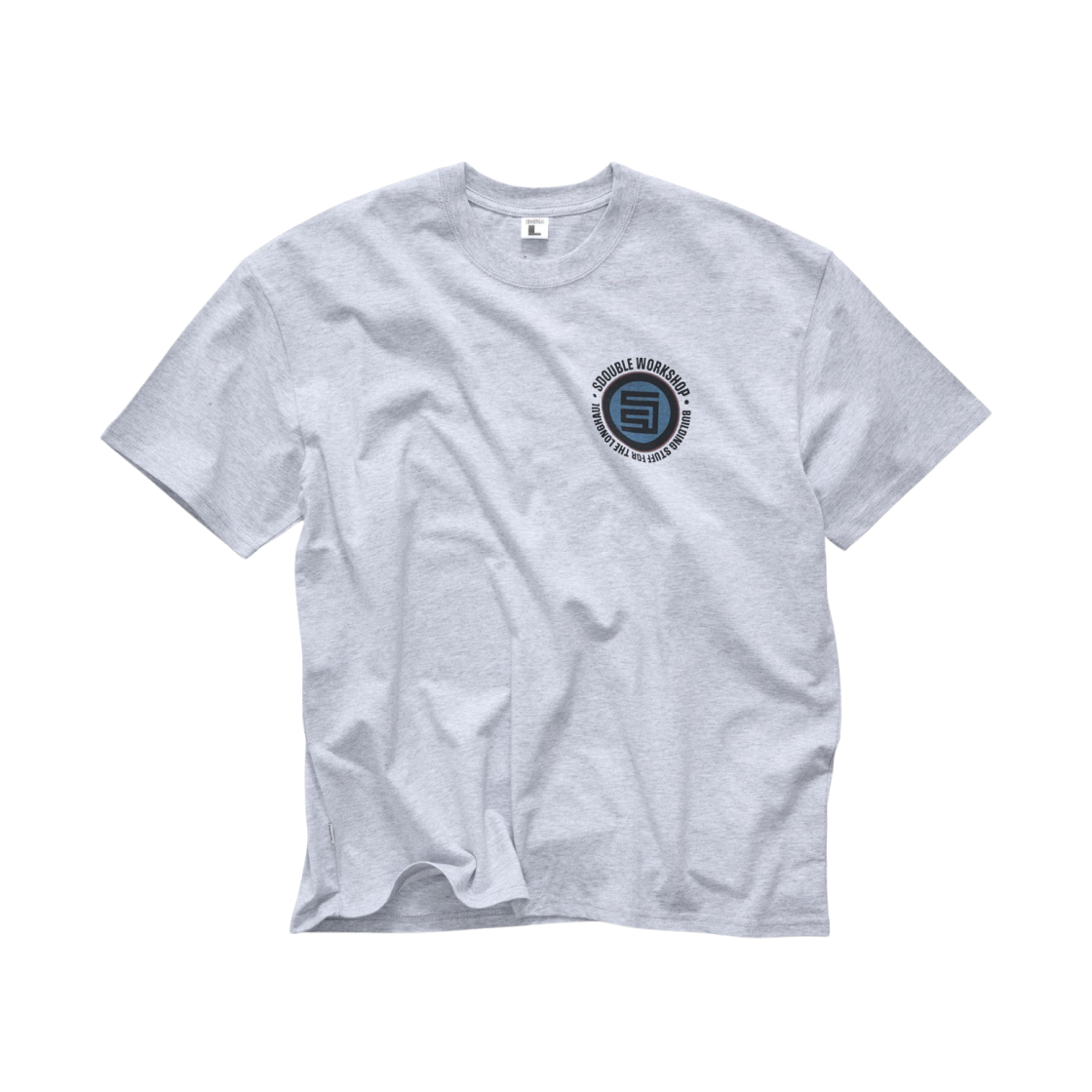 SD025S1003 S/Double Workshop Dot T-Shirt Ash Heather