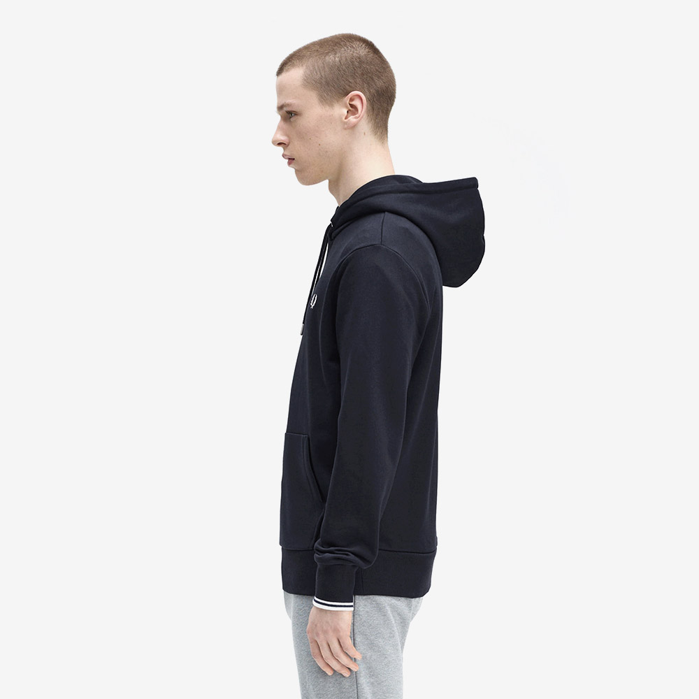 프레드페리 팁 후드 스웻셔츠 네이비(Fred Perry Tipped Hooded Sweatshirt Navy) - 3
