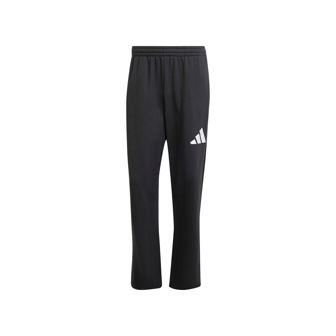 JF3604 Adidas Essentials Wide Leg 3 Bar Logo Pants Black White - KR Sizing