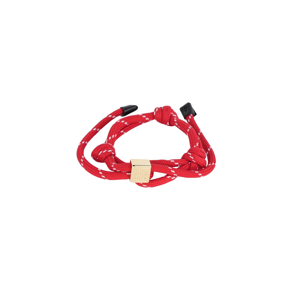 (W) 미우 미우 코드 브레이슬릿 레드((W) Miu Miu Cord Bracelet Red) - 1