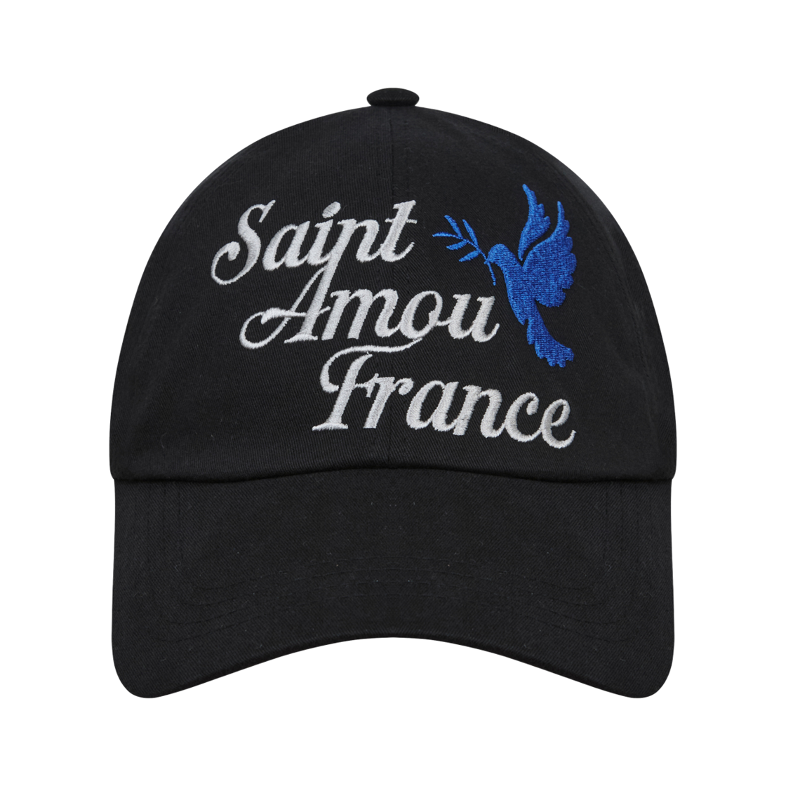 AM25FWAC02BK AMOU bird 6Pannel Ball Cap Black