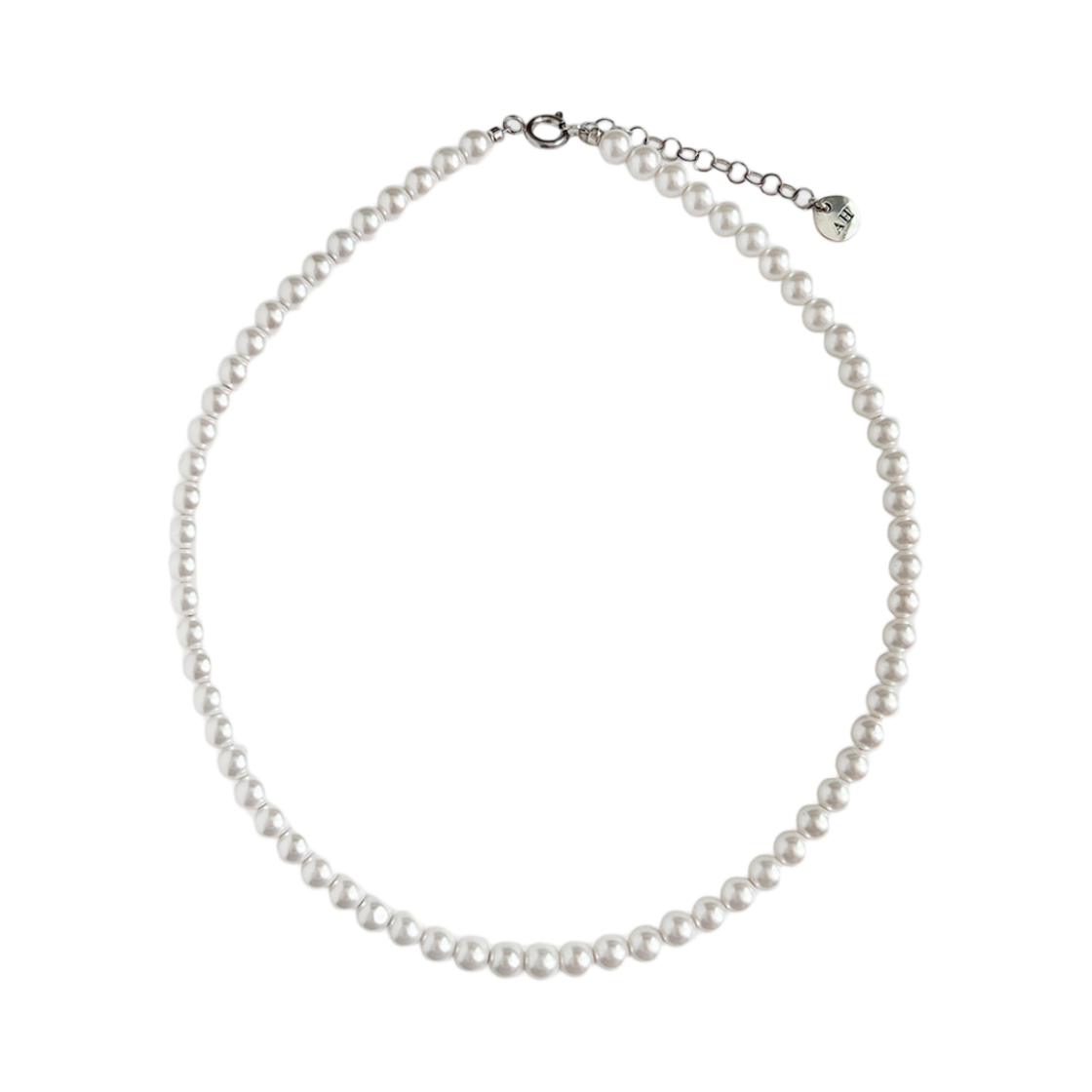 AHNK0012 August Harmony Classic Pearl Necklace White