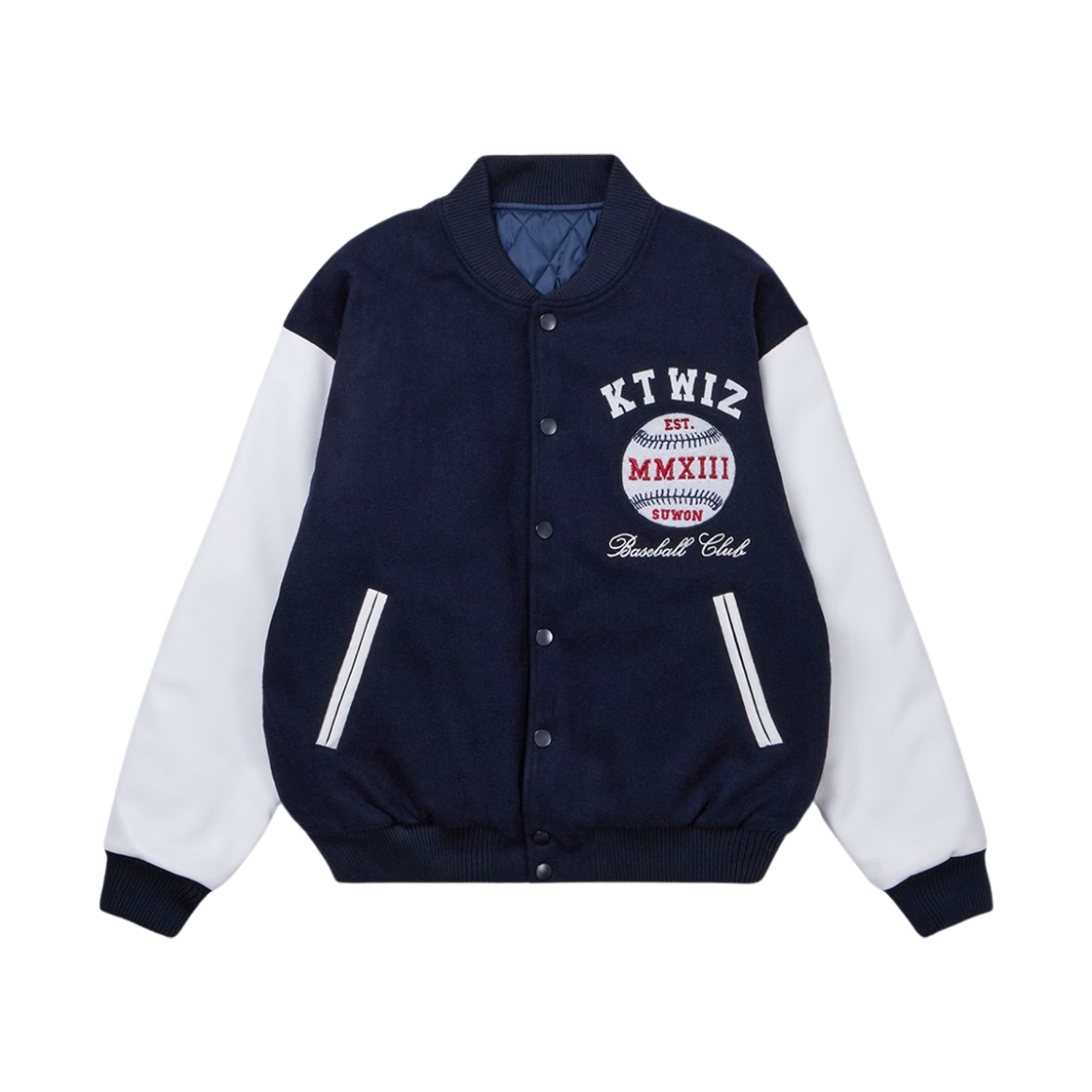 KT 위즈 25 스타디움 자켓 네이비(KT Wiz 25 Stadium Jacket Navy)