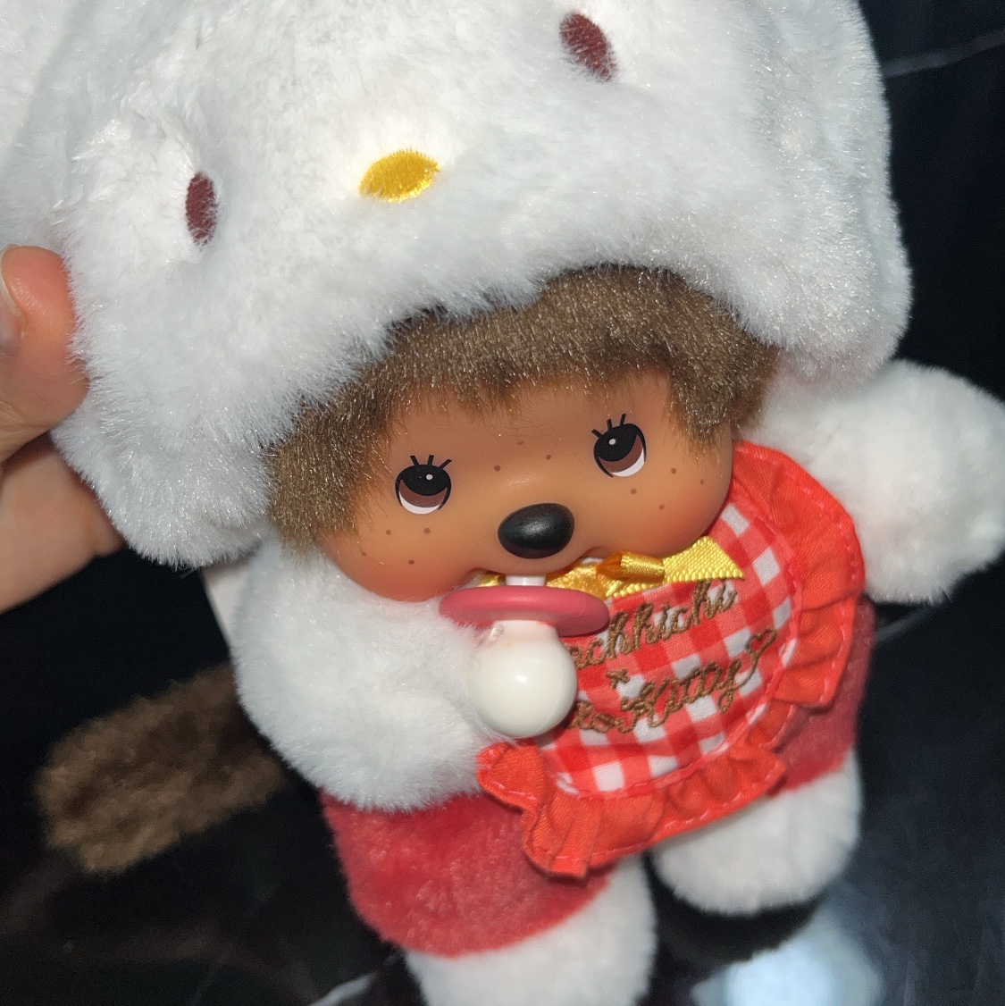 Monchhichi x Hello Kitty Gingham Check S Doll 착용 스타일 - 2