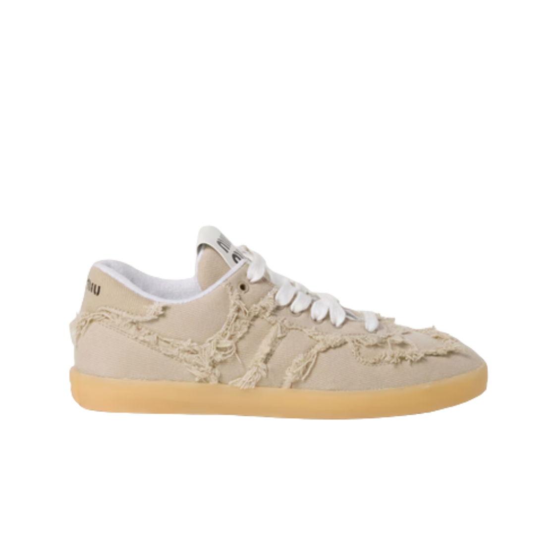 5E279E-CSL-F0044 (W) Miu Miu Denim Washed Calzature Donna Beige