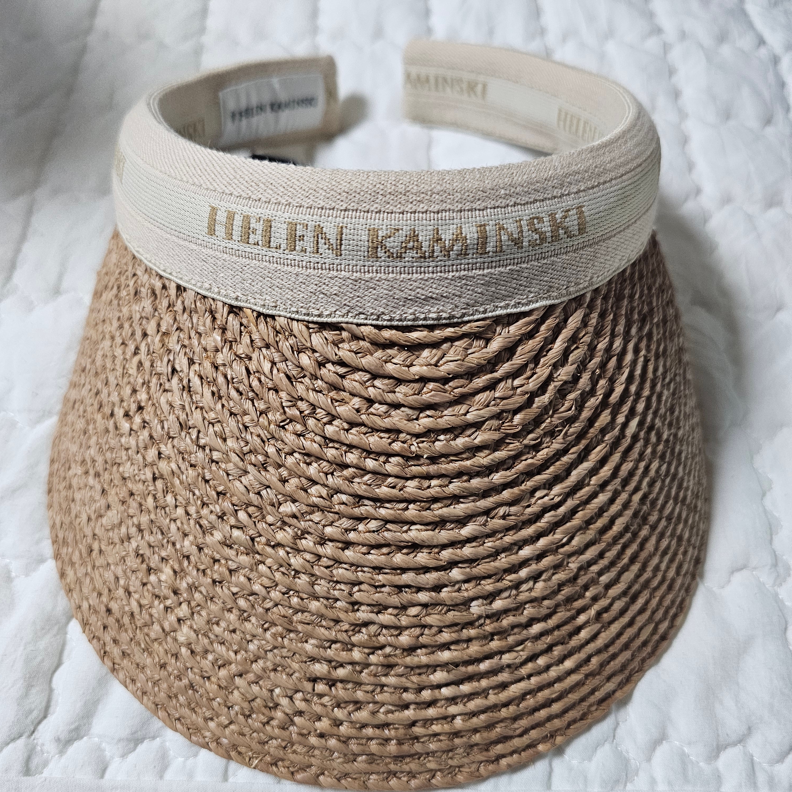 (W) Helen Kaminski Bianca Nougat Natural Logo 착용 스타일 - 1