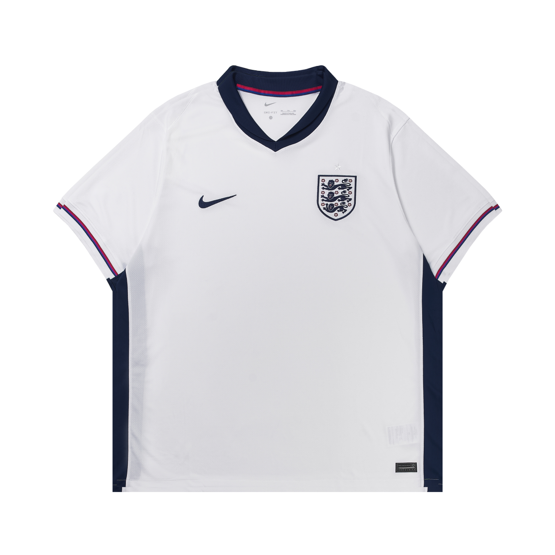 나이키 잉글랜드 2024/25 드라이핏 스타디움 홈 레플리카 저지 화이트 블루 보이드 (논 마킹 버전)(Nike England 2024/25 Dri-Fit Stadium Home Replica Jersey White Blue Void (Non Marking Ver.))