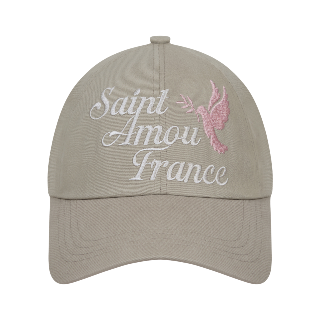 AM25FWAC02BG AMOU bird 6Pannel Ball Cap Beige