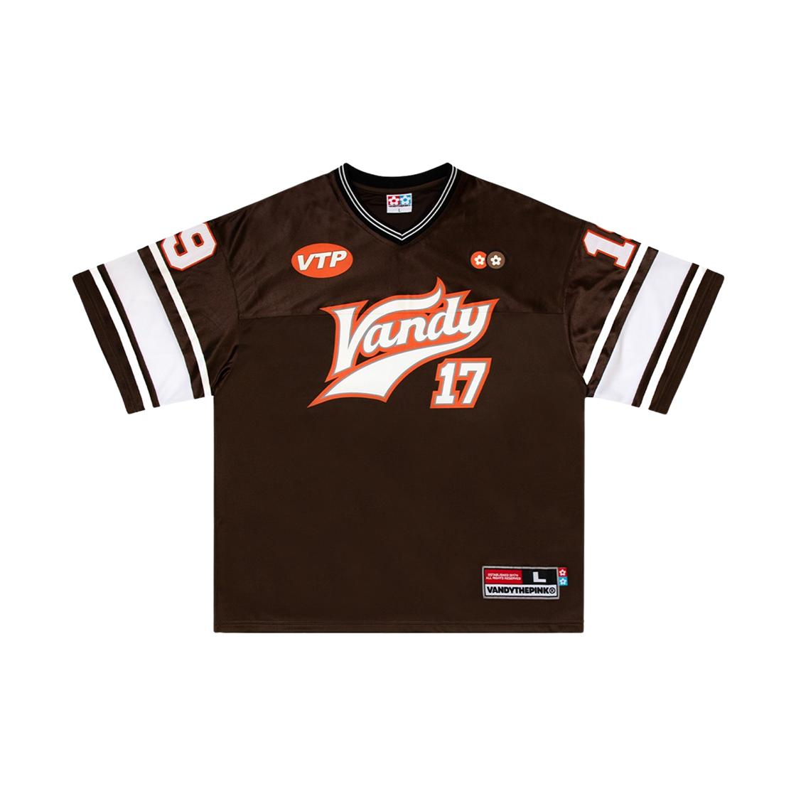 - Vandy The Pink Football Jersey Brown