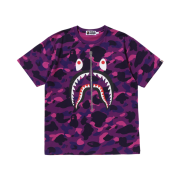 BAPE Color Camo Shark T-Shirt Purple