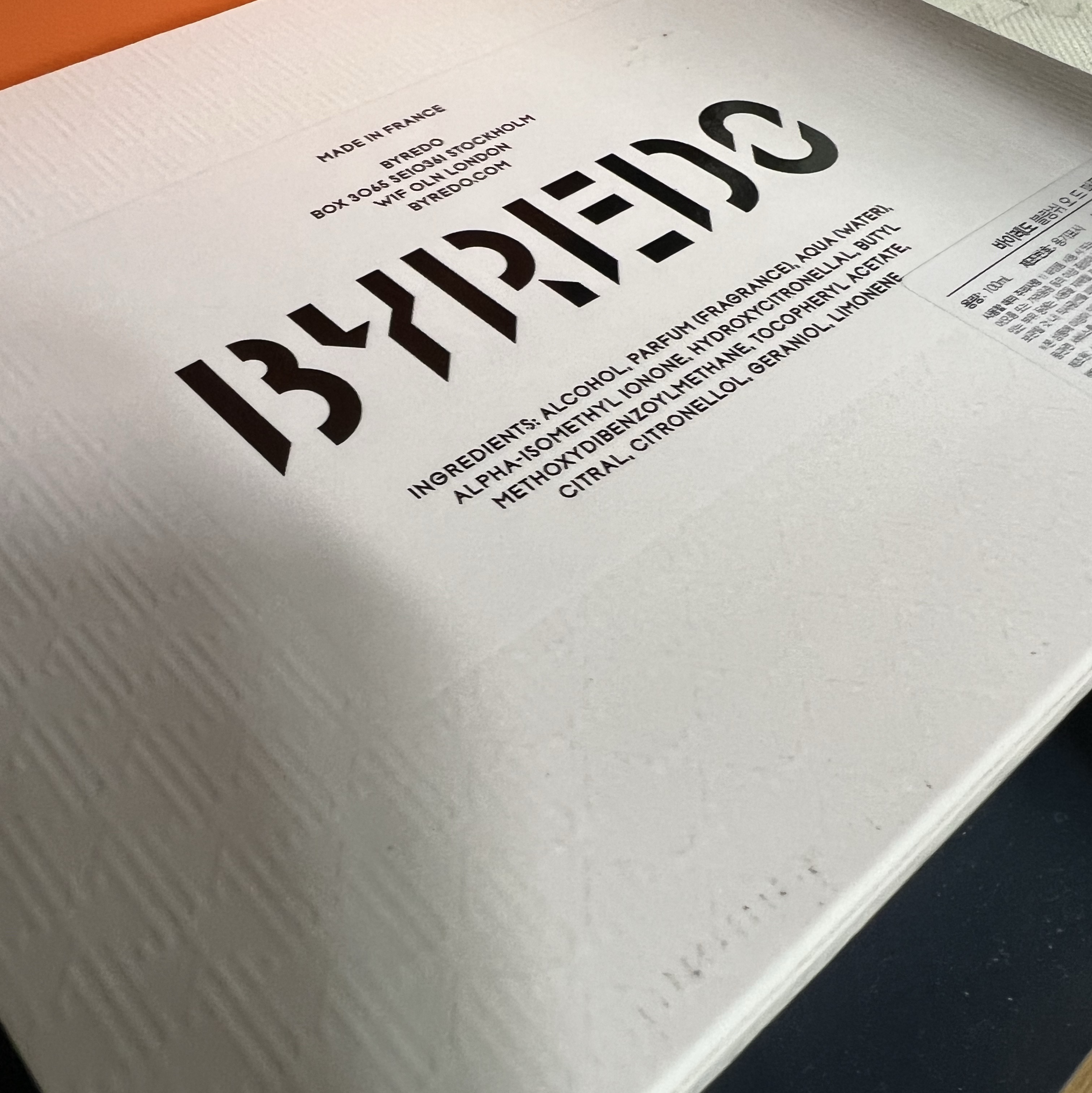 Byredo Blanche Eau De Parfum 100ml 착용 스타일
