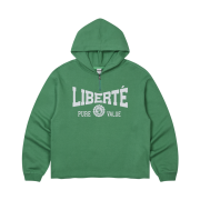 AMOU Liberte Zip Up Hoodie Green