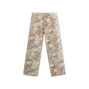 Zara Contrast Print Pants Beige