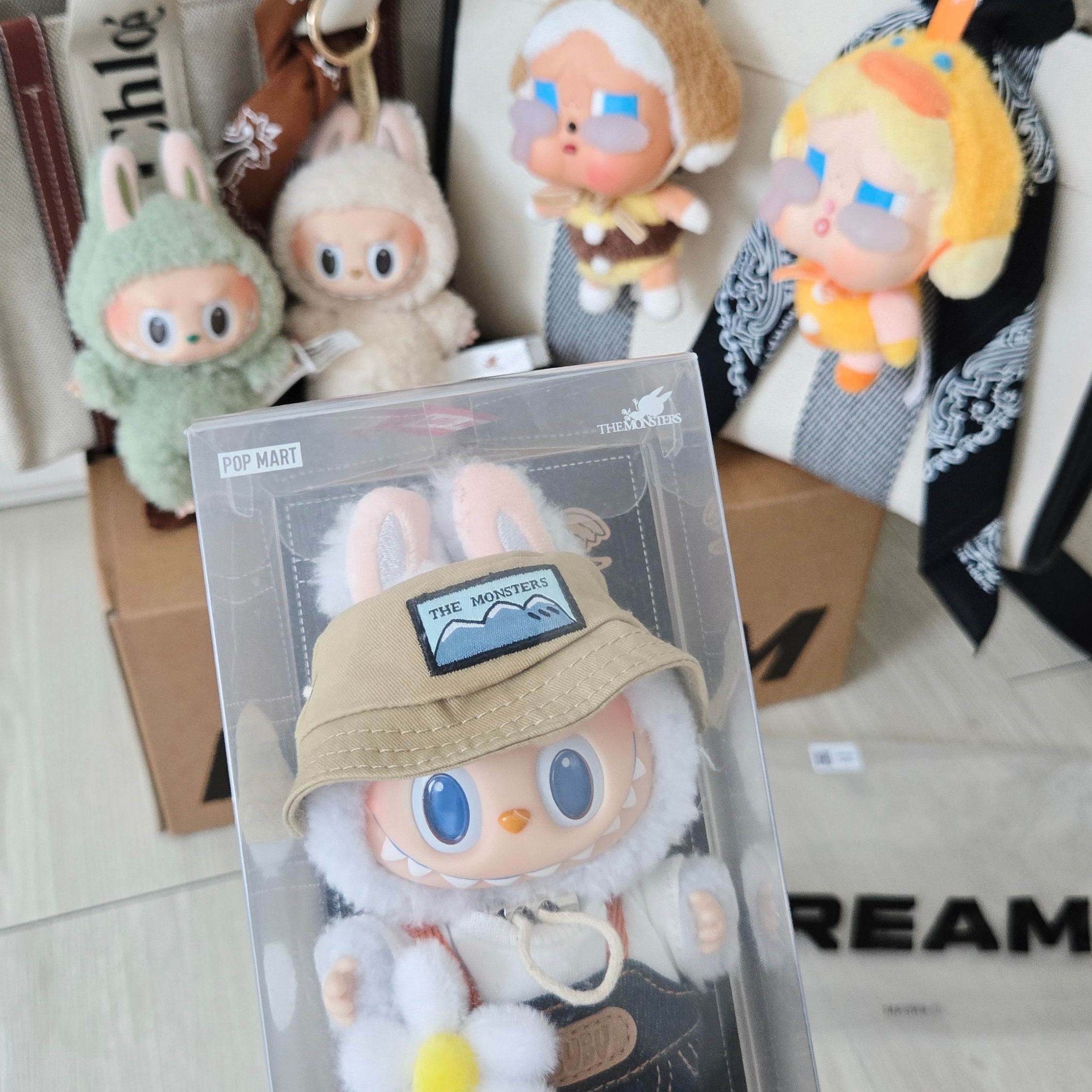 Pop Mart Fall In Wild Labubu Series Toy Keyring 착용 스타일