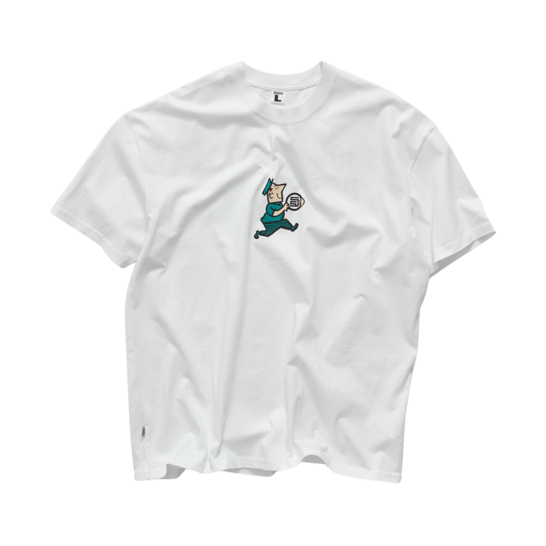 SD025S1009 S/Double Man with Dot T-Shirt White