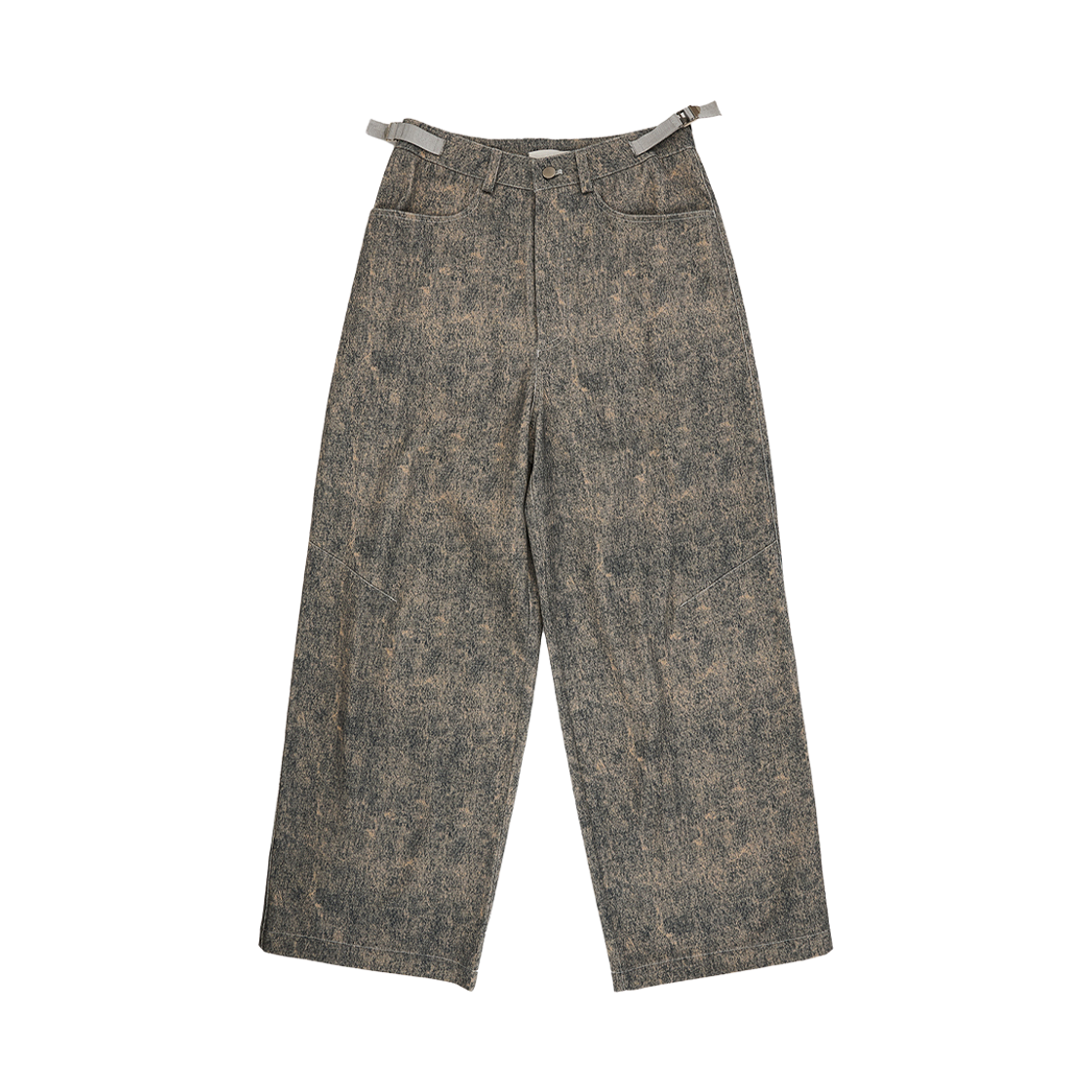 씬 투톤 와이드 데님 팬츠 블루(SEEN 2-Tone Wide Denim Pants Blue)
