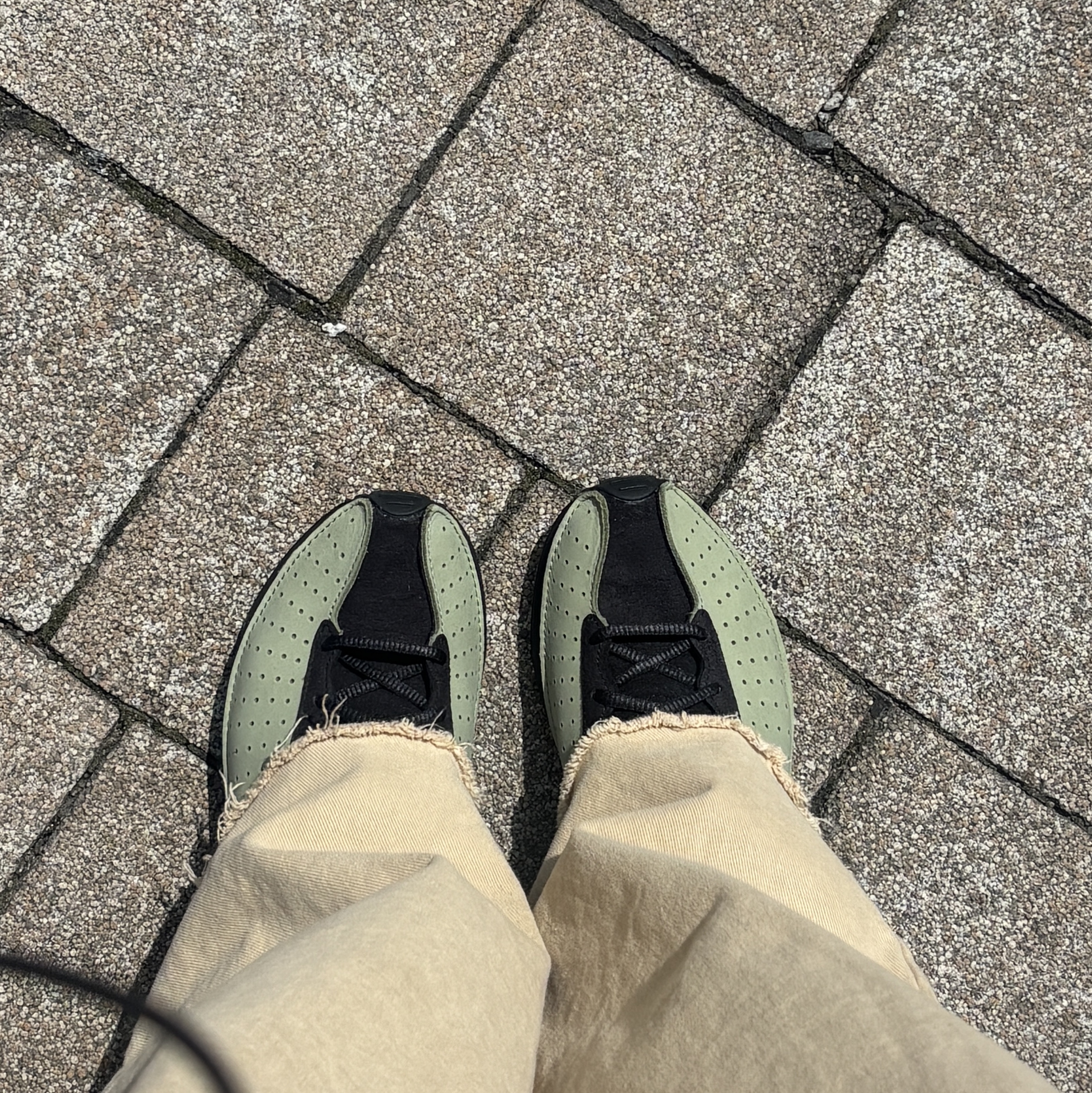 (W) Nike Air Superfly Oil Green Black 착용 스타일