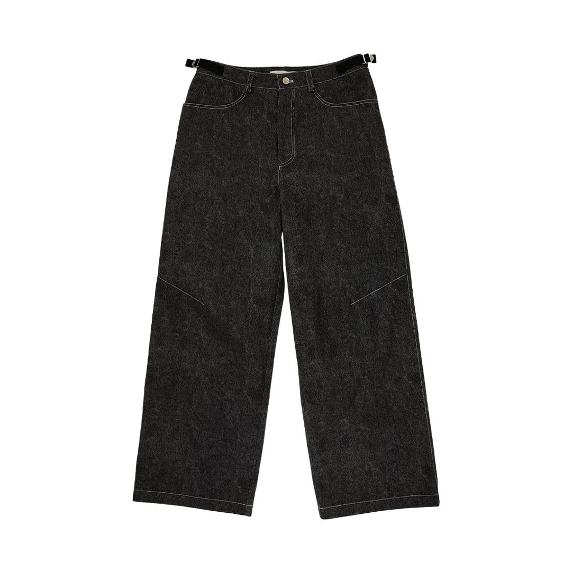 씬 투톤 와이드 데님 팬츠 그레이(SEEN 2-Tone Wide Denim Pants Grey)