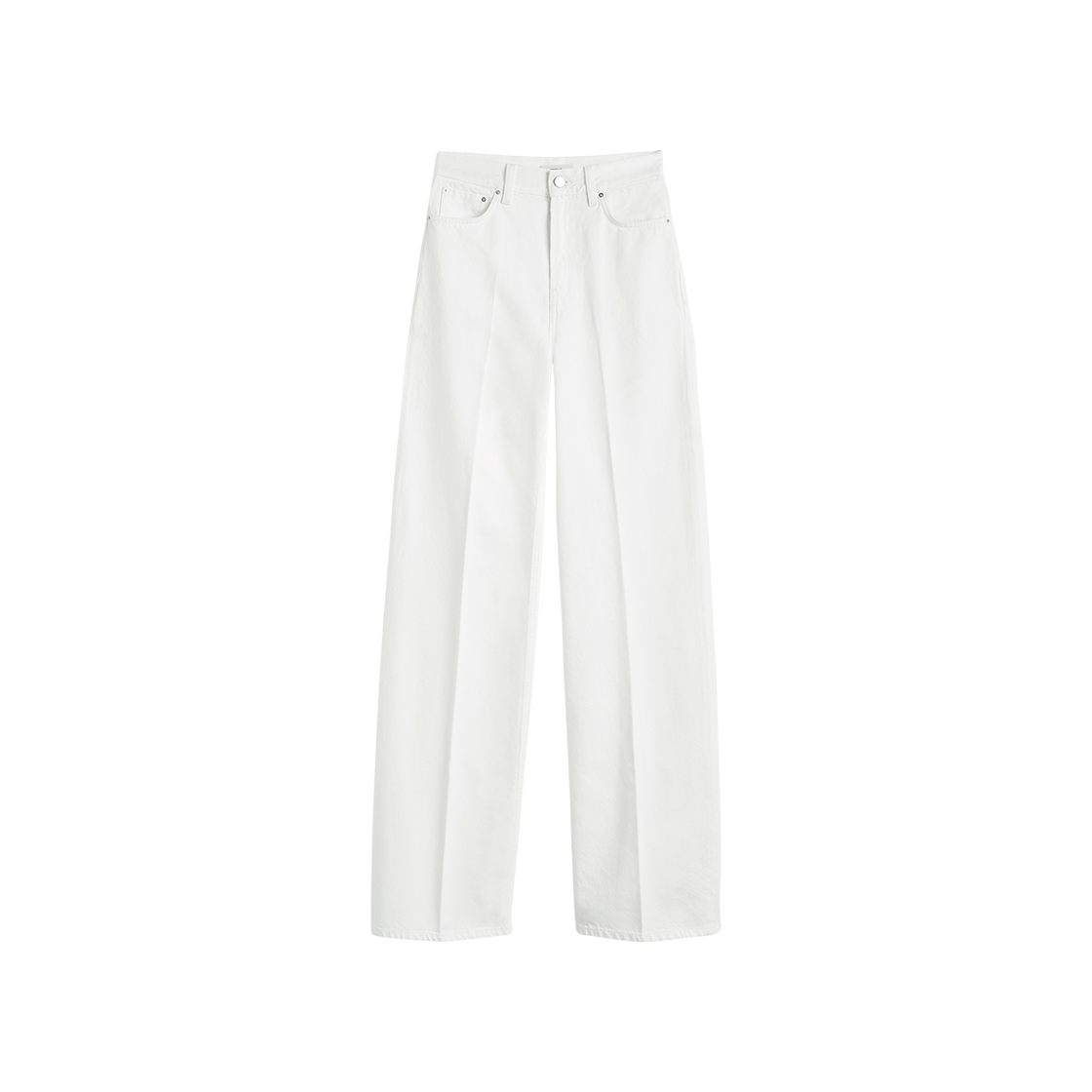 242-WRB2429-FB0083-047 (W) Toteme Wide Leg Denim White