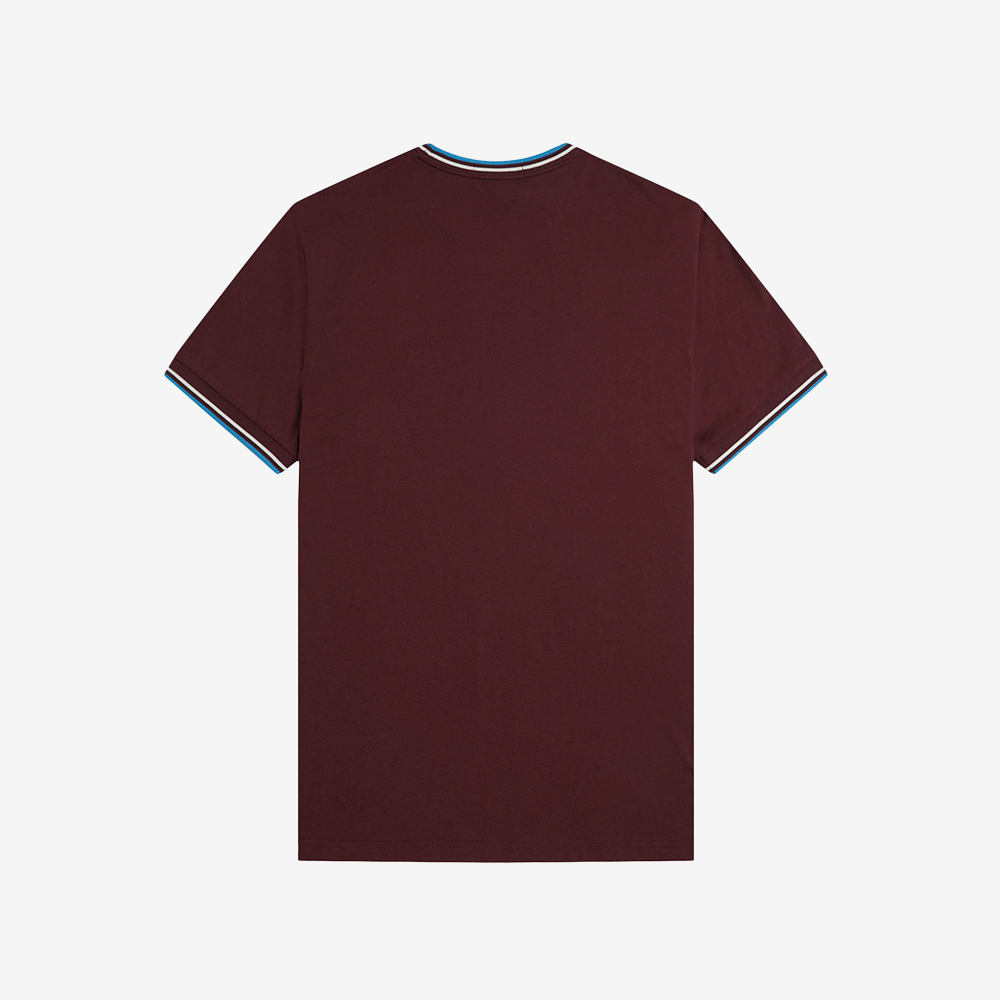 프레드페리 트윈 팁 티셔츠 옥스 블러드 에크루 코트블루(Fred Perry Twin Tipped T-Shirt Oxblood Ecru Court Blue) - 6