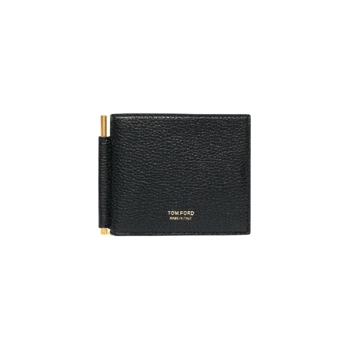 Y0231-LCL158G-1N001 Tom Ford Grain Leather Money Clip Wallet Black