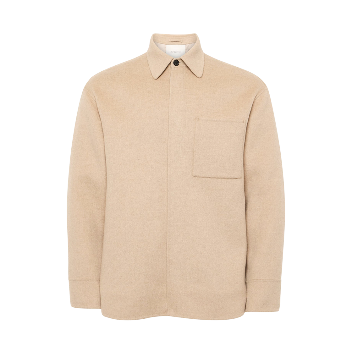JK0396PG1559118 JW Anderson Oversized Shirt Jacket Clay Melange
