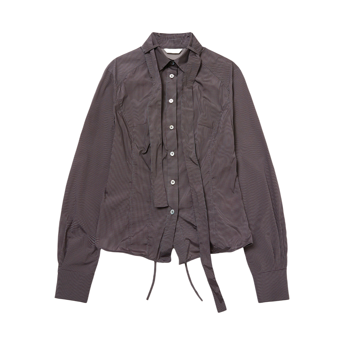 S25FW2003CH SEEN Tie Stiched Nylon Shirts Check Pattern