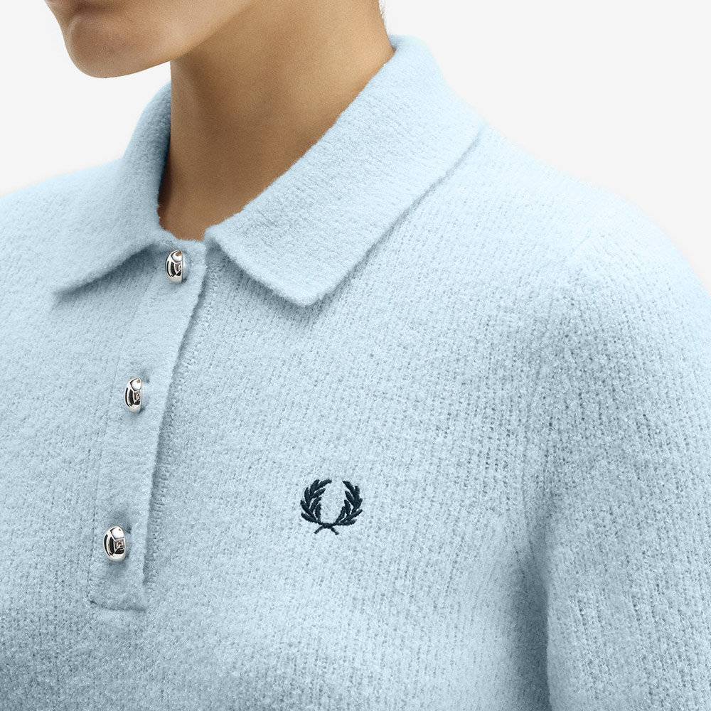 프레드페리 우먼스 텍스쳐드 니트 셔츠 라이트 아이스(Fred Perry Womens Textured Knitted Shirt Light Ice) - 5
