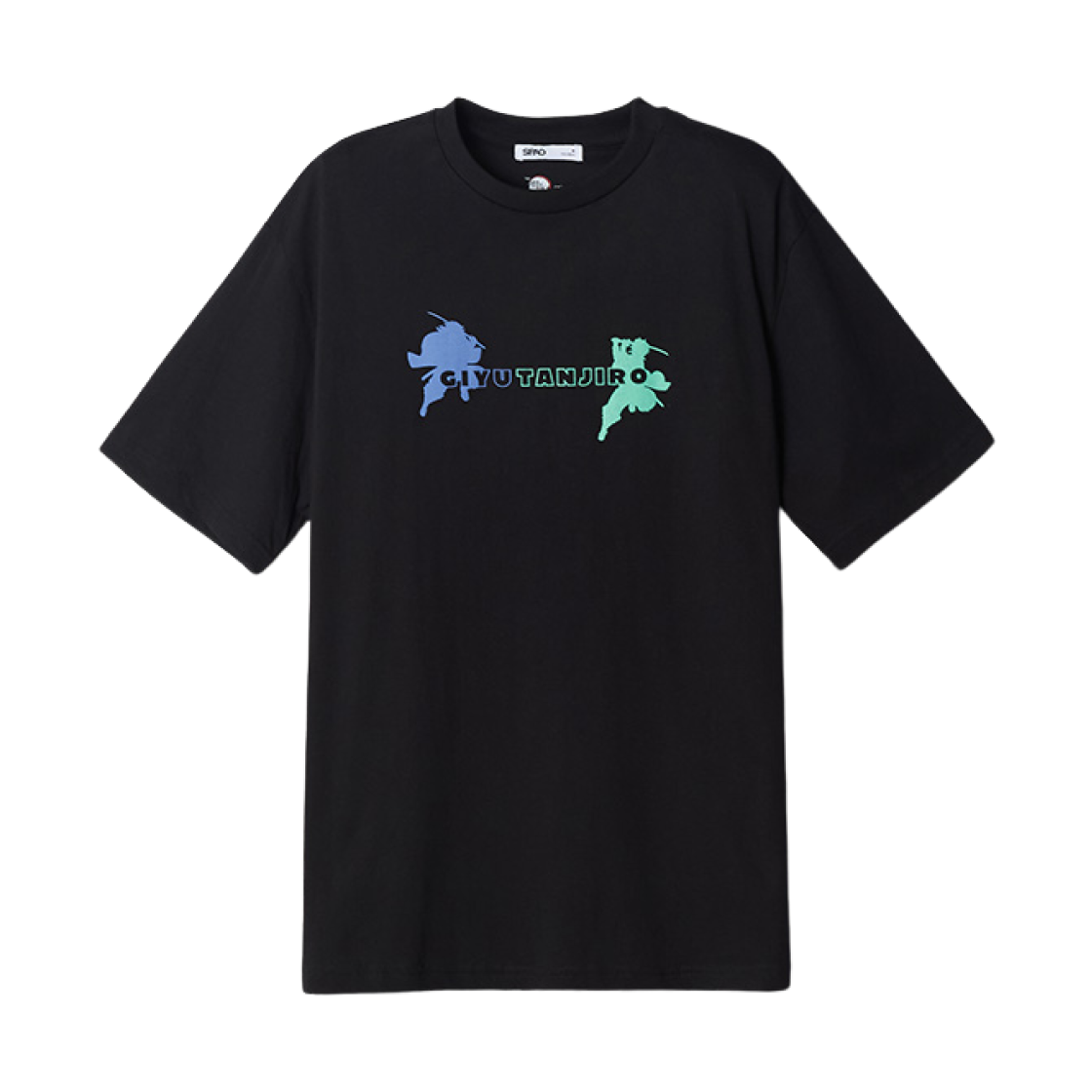SPRLF49U07-95 Spao x Demon Slayer Short Sleeve T-Shirt Two Tone