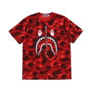 BAPE Color Camo Shark T-Shirt Red