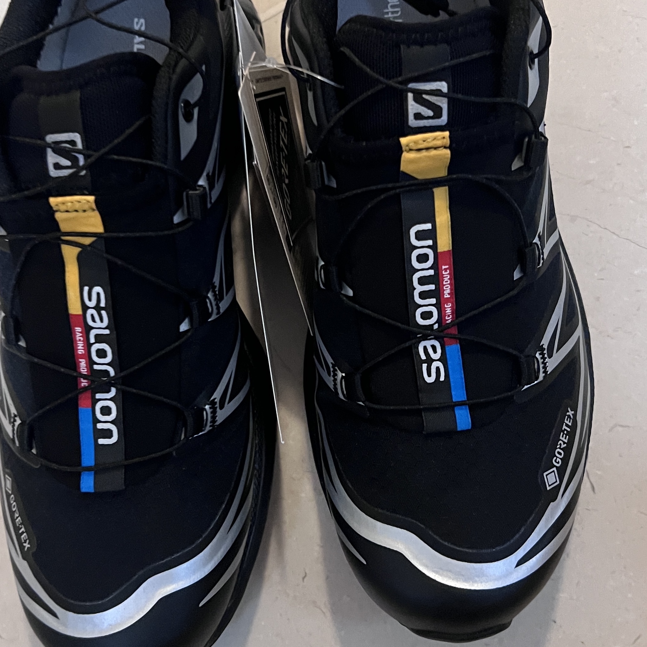 Salomon XT-6 GTX Black Silver 착용 스타일