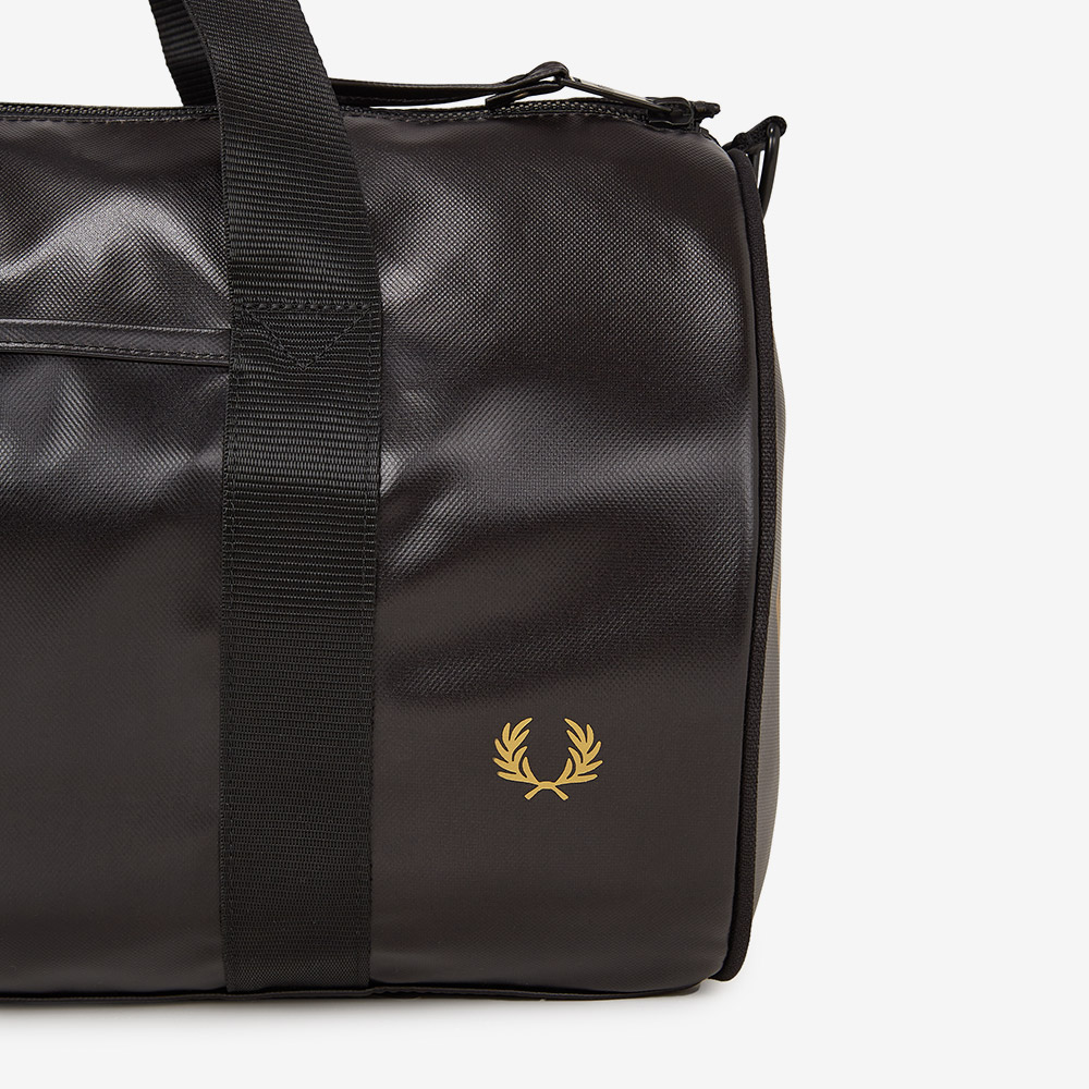 프레드페리 토널 클래식 배럴 백 블랙 골드(Fred Perry Tonal Classic Barrel Bag Black Gold) - 5