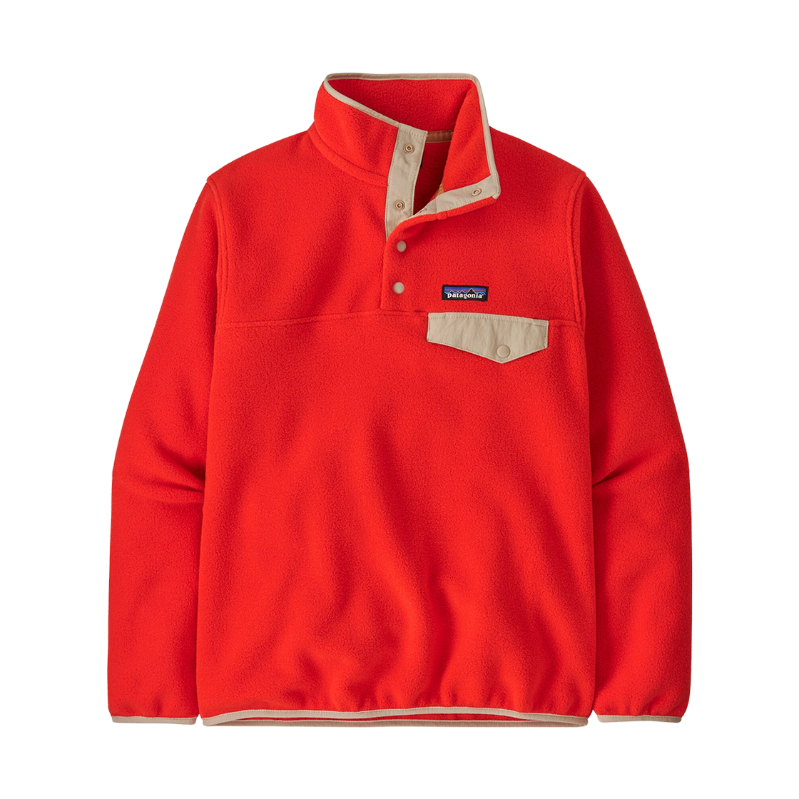 25455 (W) Patagonia Lightweight Synchilla Snap-T Fleece Pullover Sizzle Red