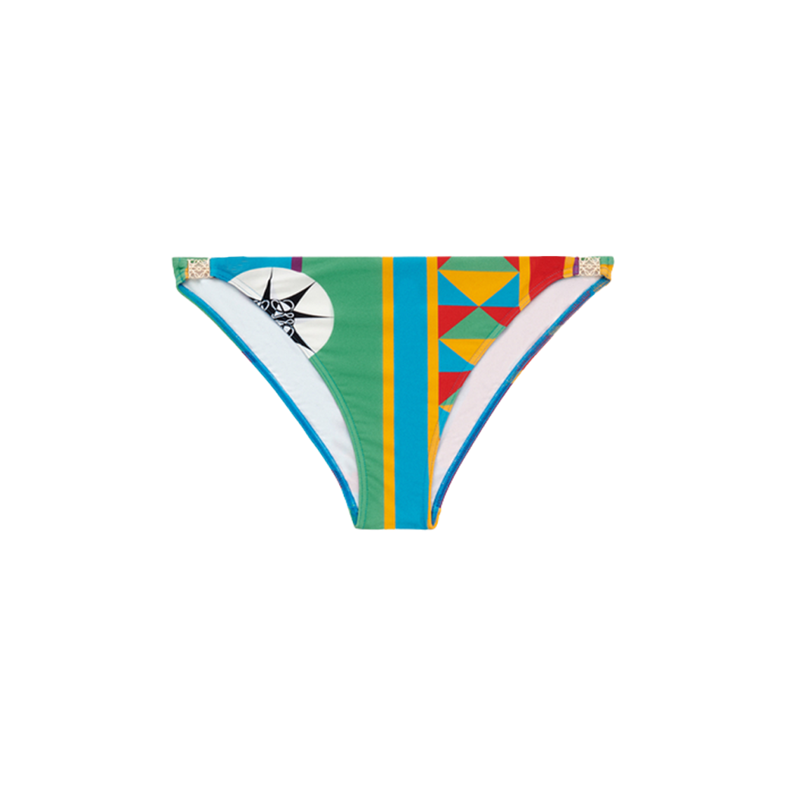 (W) 로에베 테크니컬 저지 비키니 바텀 멀티컬러((W) Loewe Technical Jersey Bikini Bottom Multicolor)