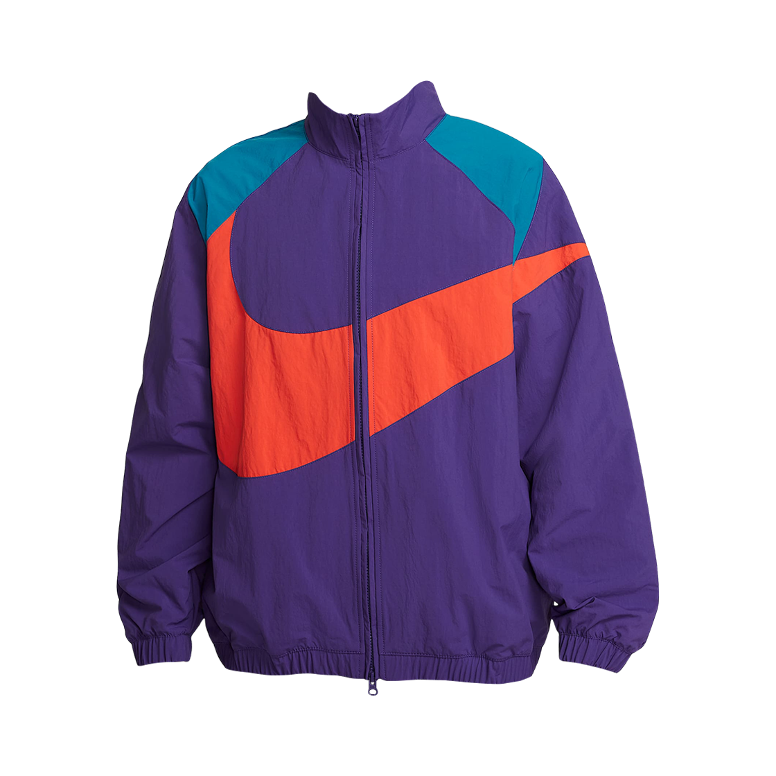 HV4108-547 (W) Nike NSW Oversized Woven Jacket Court Purple Green Abyss - Asia