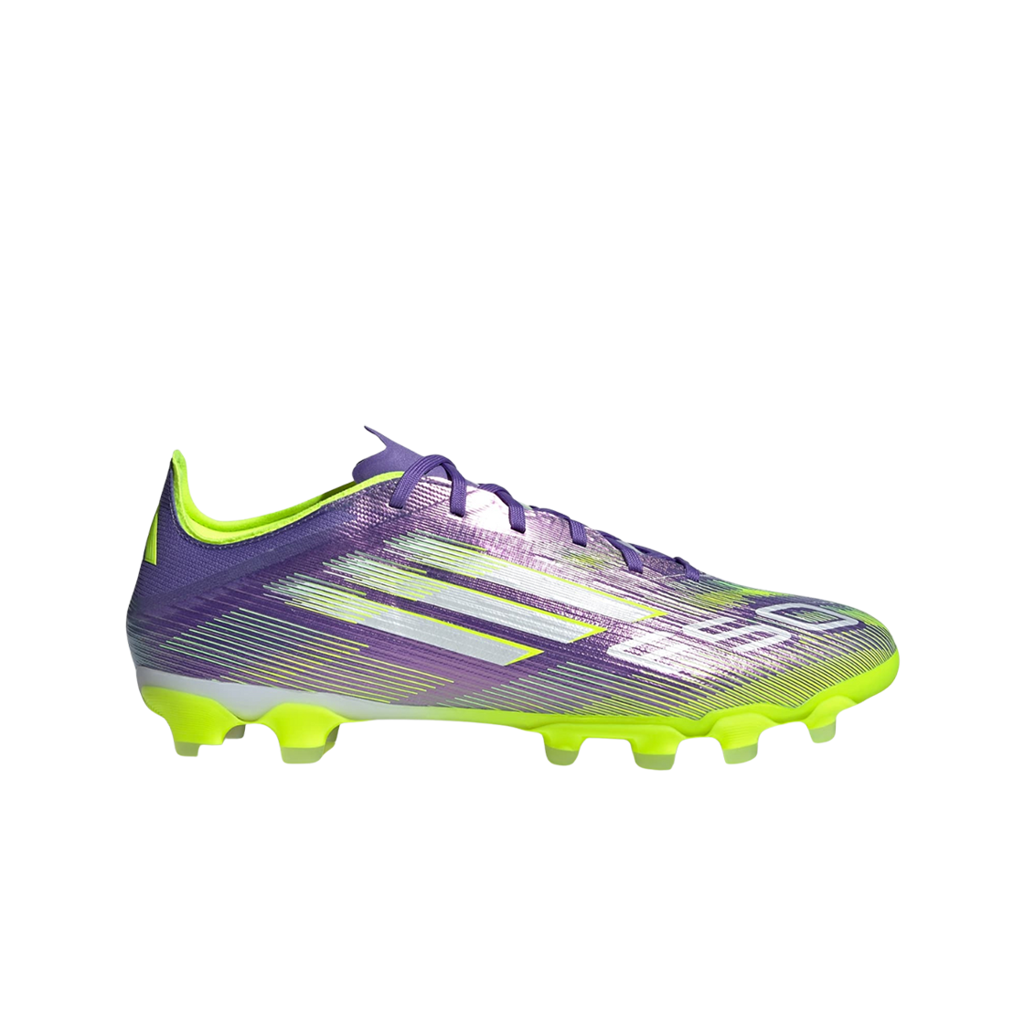 JH7678 Adidas F50 Pro MG Purple Rush Cloud White