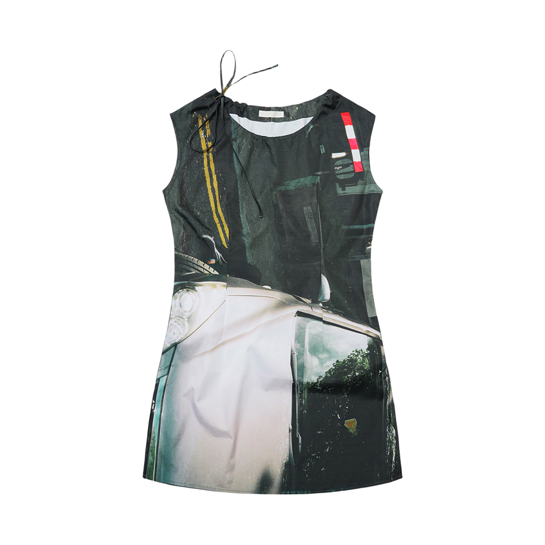 씬 포토 프레임 셔링 넥 드레스 카(SEEN Photo Frame Shirring Neck Dress Car)