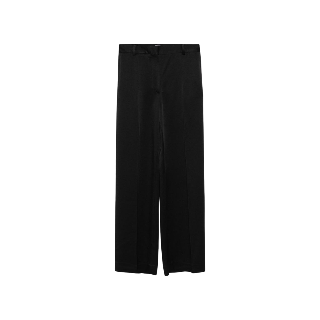 251-WRB4483-FB0344-001 (W) Toteme Cuff Slit Trousers Black