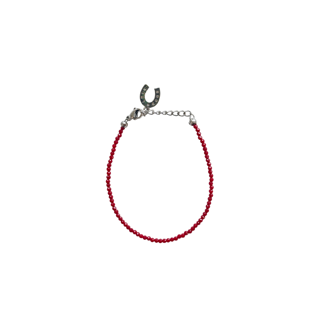 어거스트하모니 타이니 비즈 브레이슬릿 레드 크리스탈(August Harmony Tiny Beads Bracelet Red Crystal)