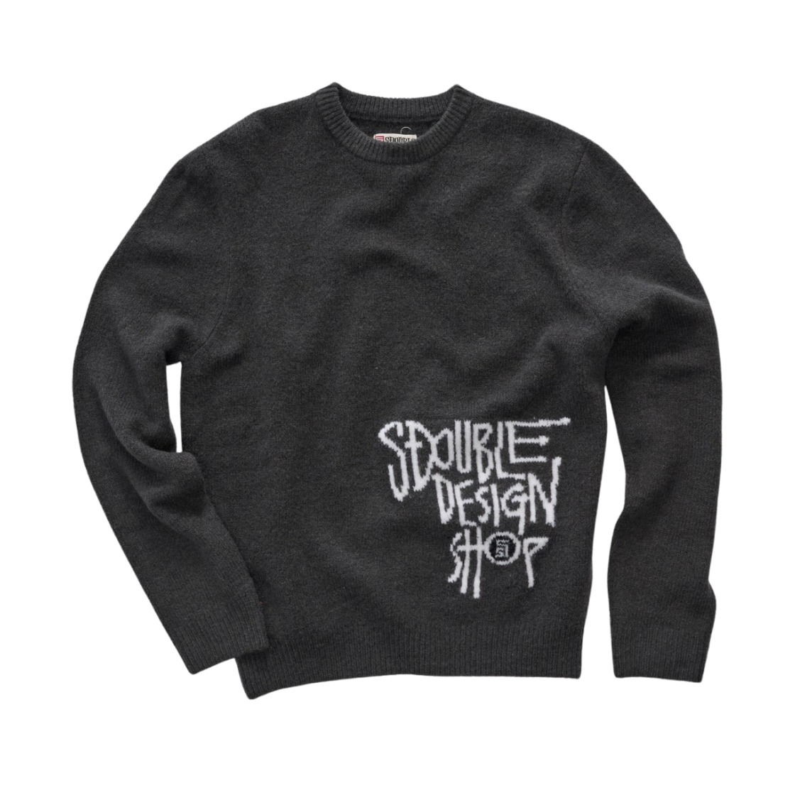 SD025S1301 S/Double Placement Knit Sweater Black