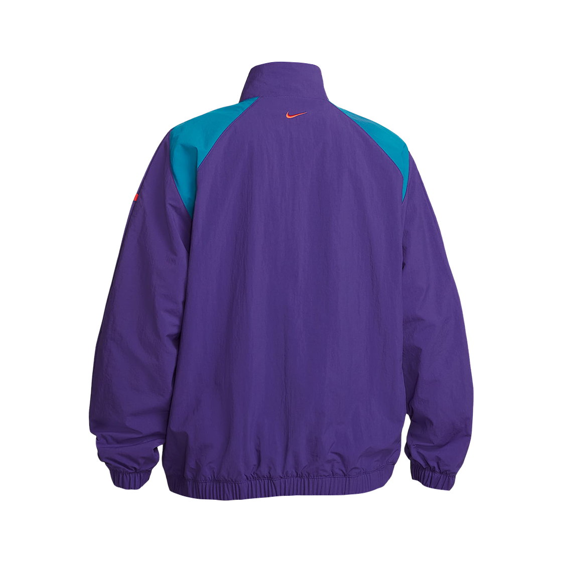 (W) 나이키 NSW 오버사이즈 우븐 자켓 코트 퍼플 그린 어비스 - 아시아((W) Nike NSW Oversized Woven Jacket Court Purple Green Abyss - Asia) - 2