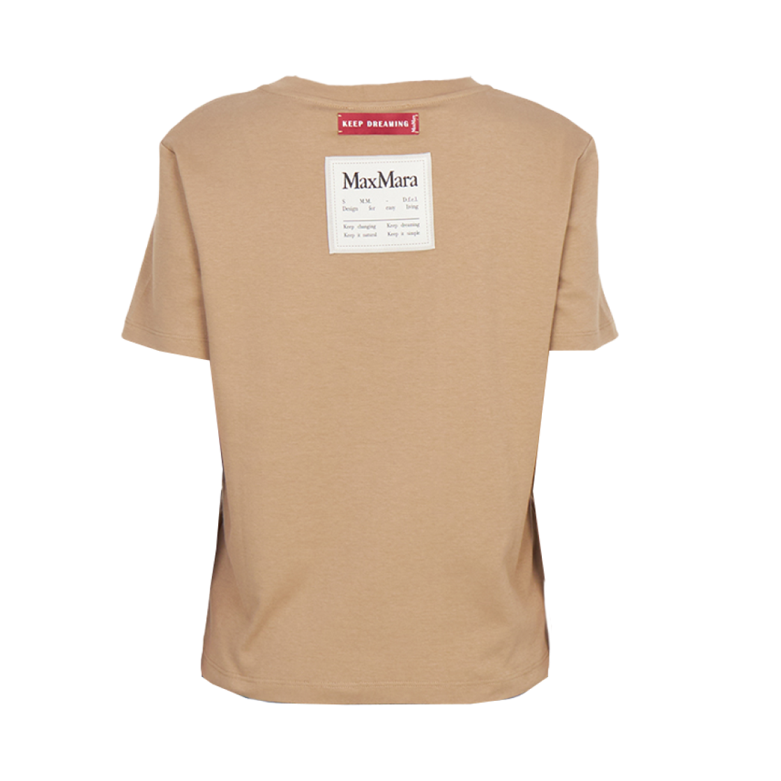 (W) S 막스마라 제마 숏 슬리브 티셔츠 브라운((W) S Max Mara Short Sleeve T-Shirt Brown)
