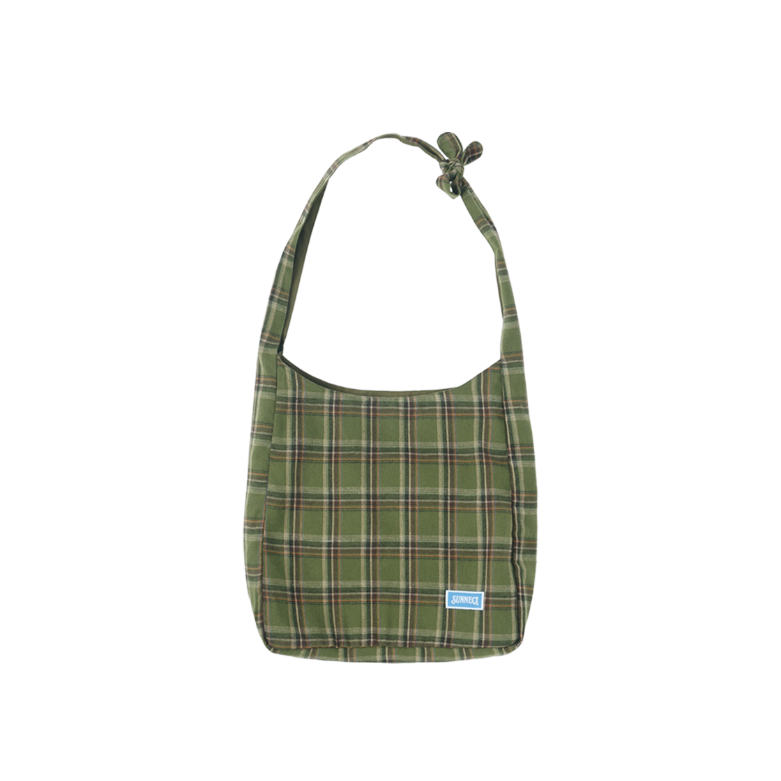 SNCT25FAC014GR SUNNECT Plaid Crossbody Green