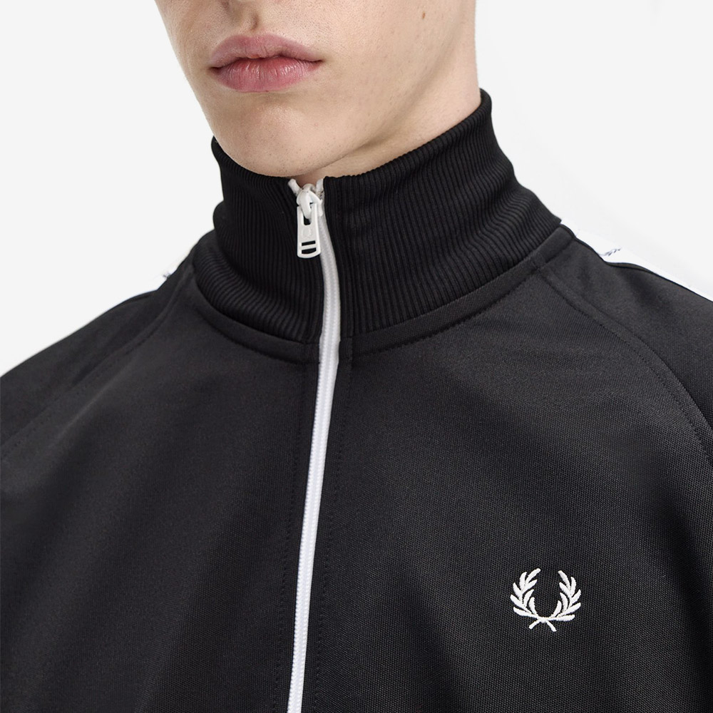 프레드페리 테잎 트랙 재킷 블랙(Fred Perry Taped Track Jacket Black) - 5