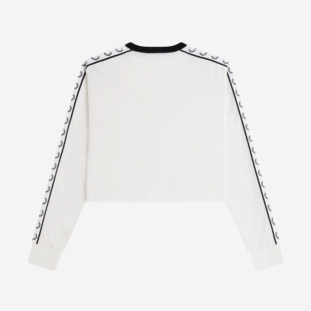 프레드페리 우먼스 테잎 롱슬리브 티셔츠 스노우화이트(Fred Perry Womens Taped Long Sleeve T-Shirt Snow White) - 6