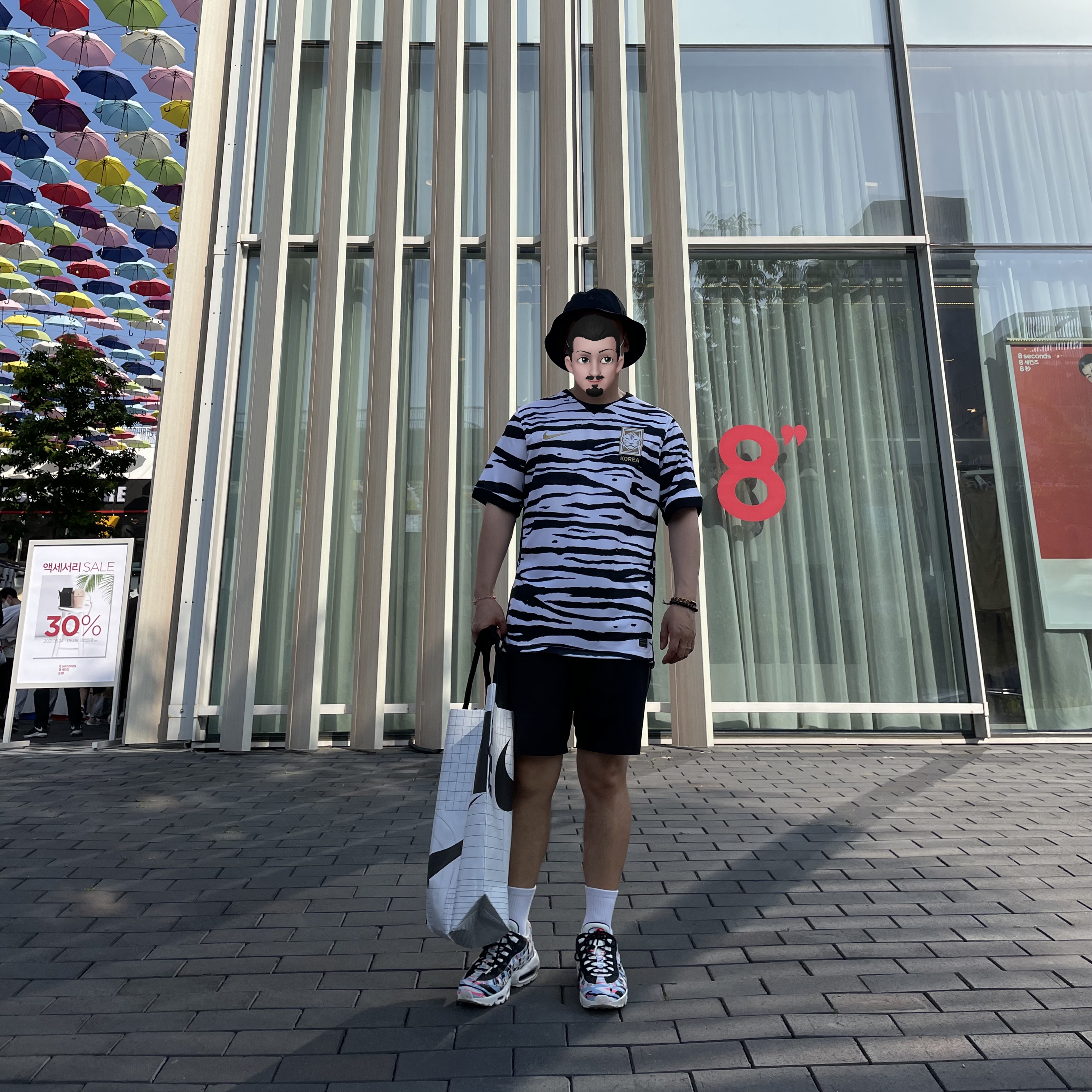 Nike Korea 2019/20 Dri-Fit Stadium Away SS Jersey Zebra - Asia (Non Marking Ver.), Nike Air Max 95 Country Pack Korea 착용 스타일