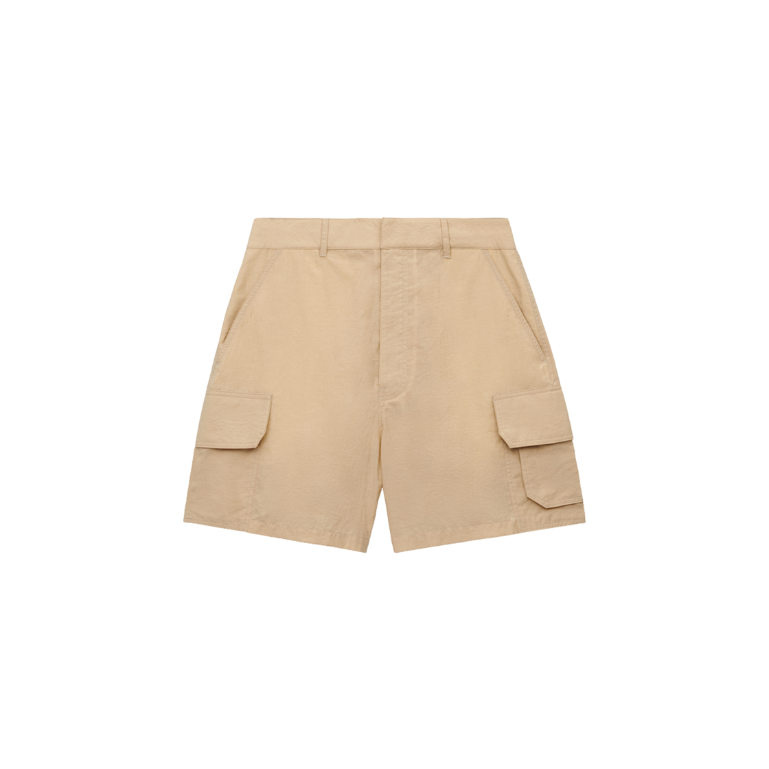 H616Y1AX17-2200 Loewe Cotton Cargo Shorts Light Beige