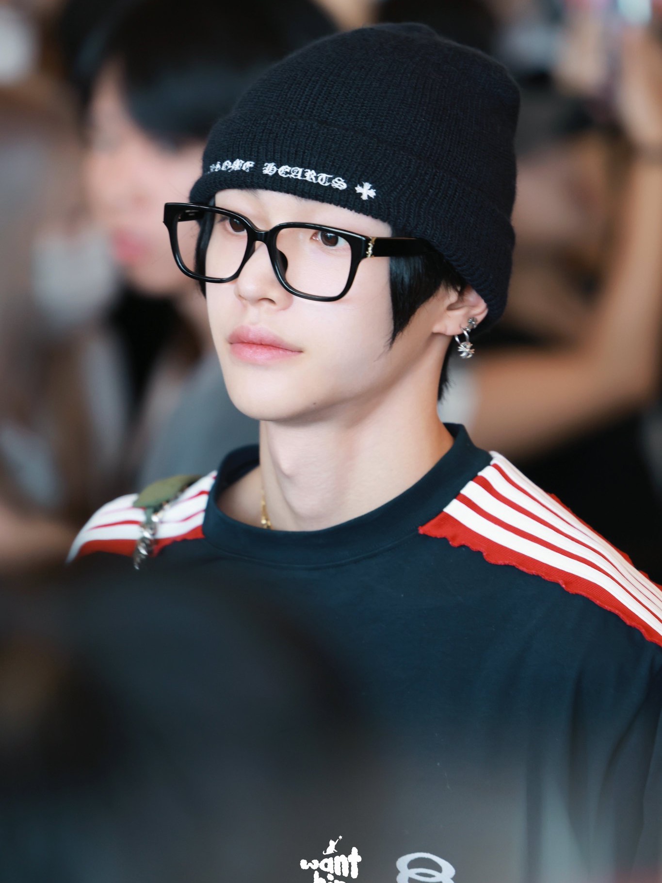 Chrome Hearts Wool Beanie Black White 착용 스타일 - 2