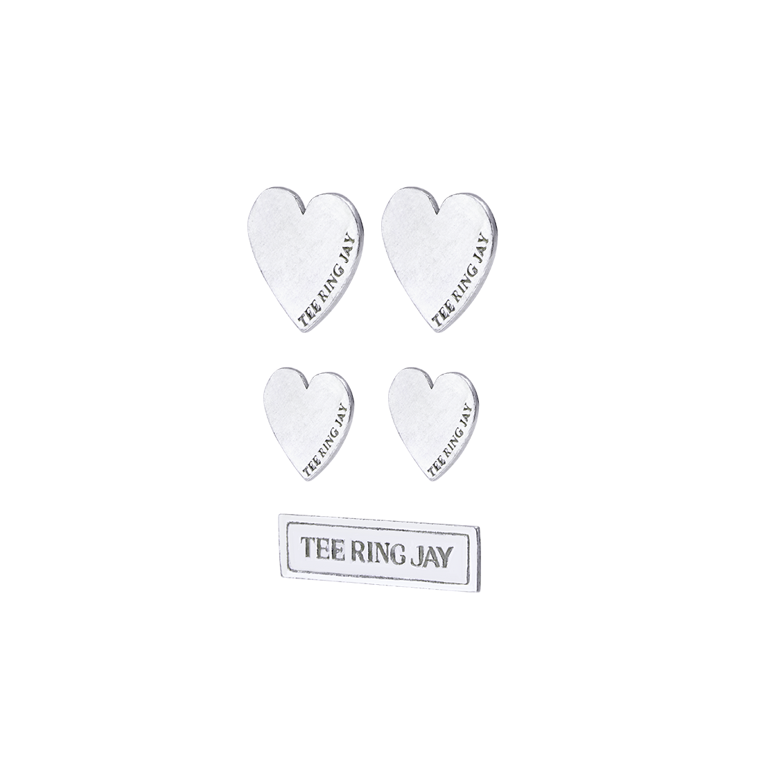 WS064S-H [예약 배송] TEE RING JAY The heart Silver JewelSticker